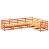 vidaXL Set Divani da Giardino 6 pz Marrone Cera Legno Massello Pino
