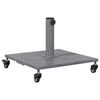 vidaXL Base per ombrellone 26.75 kg Aspetto Legno Grigio Scuro