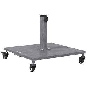 vidaXL Base per ombrellone 26.75 kg Aspetto Legno Grigio Scuro