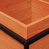 vidaXL Fioriera Giardino Marrone Cera 80x40x50 cm Legno Massello Pino