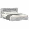 vidaXL Telaio del letto con storage Grigio Cemento 200 x 200 cm