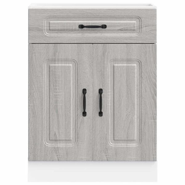 vidaXL Base da Cucina Kalmar Grigio Sonoma in Legno Multistrato