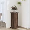 vidaXL Supporto per Piante Rovere Marrone 33x33x80cm Legno Multistrato