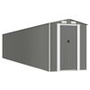 vidaXL Capanno Giardino Grigio Chiaro 192x1021x223 cm Acciaio Zincato