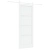 vidaXL Porta scorrevole 78 x 202 cm Legno ingegnerizzato Bianco