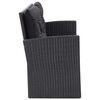 vidaXL Set Divani da Giardino 6 pz con Cuscini in Polyrattan Nero