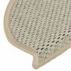 vidaXL Tappeti Adesivi Scale Aspetto Sisal 15pz 65x21x4cm Verde Chiaro
