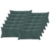 vidaXL Federa 12 pcs HEERLEN Blu mare 40 x 80 cm Fleece in microfibra