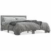 vidaXL Giroletto Grigio Sonoma 150x200 cm in Legno Multistrato Metallo