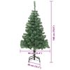 vidaXL Albero di Natale con 300 LED con supporto Verde 180 cm PVC