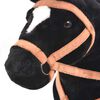 vidaXL Cavallo in Peluche in Piedi Nero