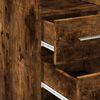 vidaXL Mobile Sottile Rovere Fumo 30x42,5x225 cm in Truciolato