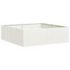 vidaXL Fioriera Bianca 100x100x30 cm in Acciaio