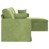 vidaXL Divano Verde chiaro 198 x 134 x 80 cm Velluto