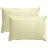 vidaXL Federa 2 pz HOUTEN Crema 40 x 60 cm Poliestere