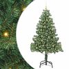vidaXL Albero di Natale con 300 LED con supporto Verde 210 cm PVC