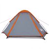 vidaXL Tenda da Campeggio a Cupola 2 Persone Grigio e Arancione