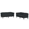 vidaXL Set di Divani 2 pz Nero in Velluto