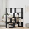 vidaXL Armadio per Libri Rovere Nero 132 x 29 x 141,5 cm