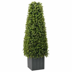 vidaXL Albero di Eucalipto Artificiale Verde 27 x 27 x 90 cm Plastica