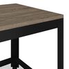 vidaXL Tavolino da Salotto Grigio e Nero 90x45x45 cm in MDF e Ferro