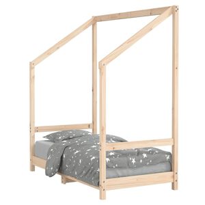 vidaXL Giroletto per Bambini 70x140 cm in Legno Massello di Pino
