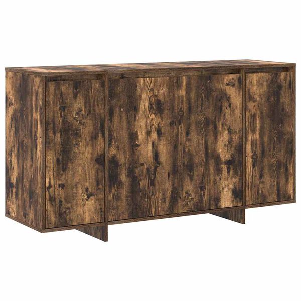 vidaXL Credenza Rovere fumé 135 x 41 x 75 cm Legno multistrato