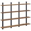 vidaXL Scaffale da parete Legno antico 102 x 13.5 x 80 cm