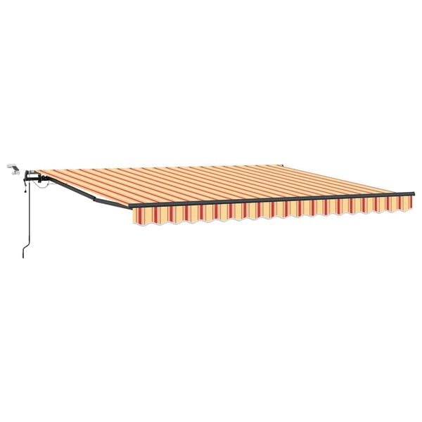 vidaXL Tessuto per Tenda Giallo e Arancione 400 &times; 300 cm Poliestere