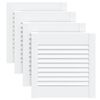 vidaXL Ante a Lamelle 4 pz Bianche 39,5x39,4 cm in Legno di Pino