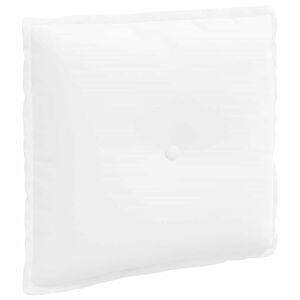 vidaXL Cuscino per Schiena Bianco 50 x 19 x 45 cm Tessuto