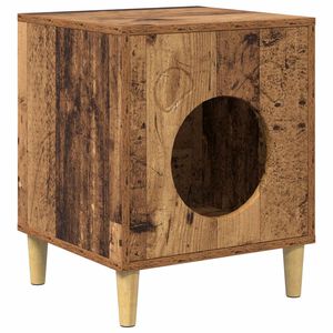 vidaXL Casa per Gatti Legno vecchio 42,5 x 40 x 52,5 cm