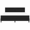 vidaXL Struttura letto con materasso Nero 180 x 200 cm Pelle sintetica