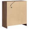 vidaXL Credenza con LED Rovere Marrone 77x34x85 cm Legno Multistrato