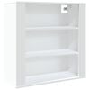vidaXL Mobile a Parete Bianco 80x33x80 cm in Legno Multistrato
