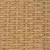 vidaXL Tavolo da Esterno Naturale 80 x 40 x 40 cm Acciaio e Polyrattan