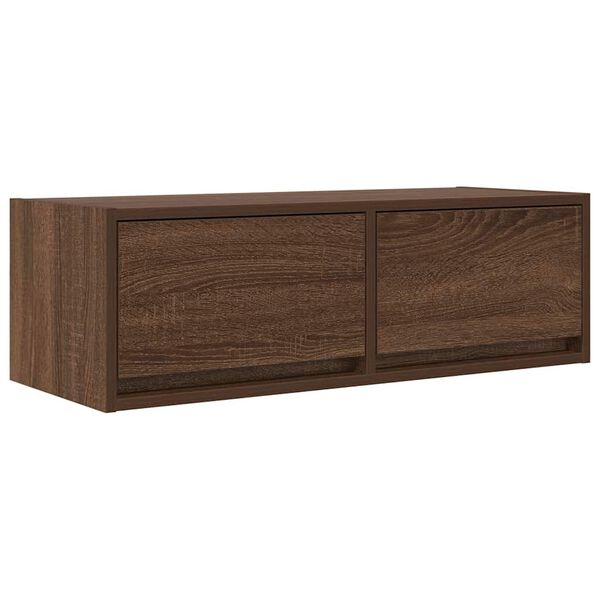 vidaXL Mobile Porta TV Rovere Marrone 80x31x25,5 cm Legno Multistrato