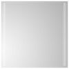 vidaXL Specchio da bagno LED Trasparente 60 x 60 cm vetro temperato