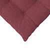 vidaXL Cuscini per Seduta 2 pcs Rosso Vino 40 x 40 x 6 cm Tessuto