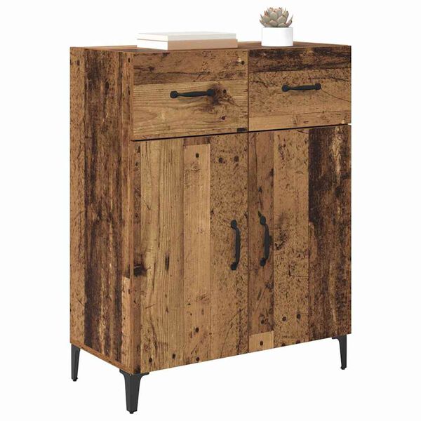 vidaXL Credenza Legno vecchio 69,5 x 34 x 90 cm Legno multistrato
