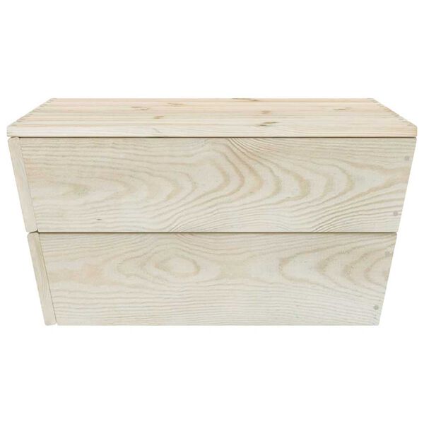 vidaXL Tavoli da Giardino 2 pz 60x60x30cm in Legno di Abete Impregnato