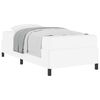 vidaXL Struttura del letto con materasso Bianco 100 x 200 cm Tessuto