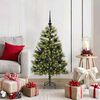 vidaXL Albero di Natale artificiale pieghevole con coni Verde 120 cm