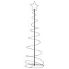 vidaXL Albero di Natale a LED 120 LED Bianco Caldo 180 cm