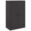 vidaXL Credenza Nera 67x39x107 cm in Acciaio