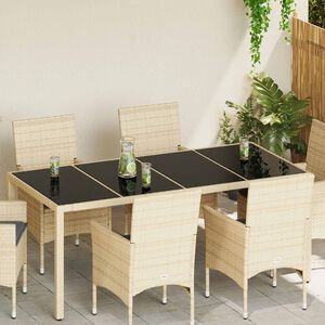 vidaXL Piano del tavolo 4 pcs Nero vetro temperato