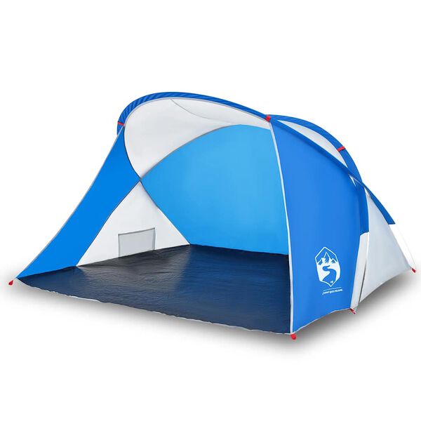 vidaXL Tenda da Spiaggia 2 Persone Pop-Up Azzurra Impermeabile