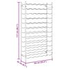 vidaXL Portabottiglie per 72 Bottiglie Metallo Oro