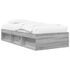 vidaXL Telaio del letto con storage Sonoma grigio 80 x 200 cm