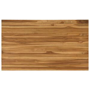 vidaXL Piano del tavolo 120 x 70 x 3,5 cm Rettangolare Naturale